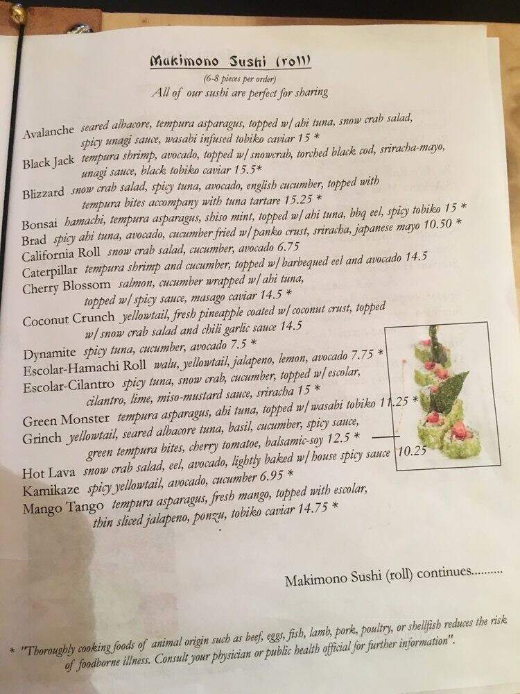 Tona - Ogden, UT menu_pic