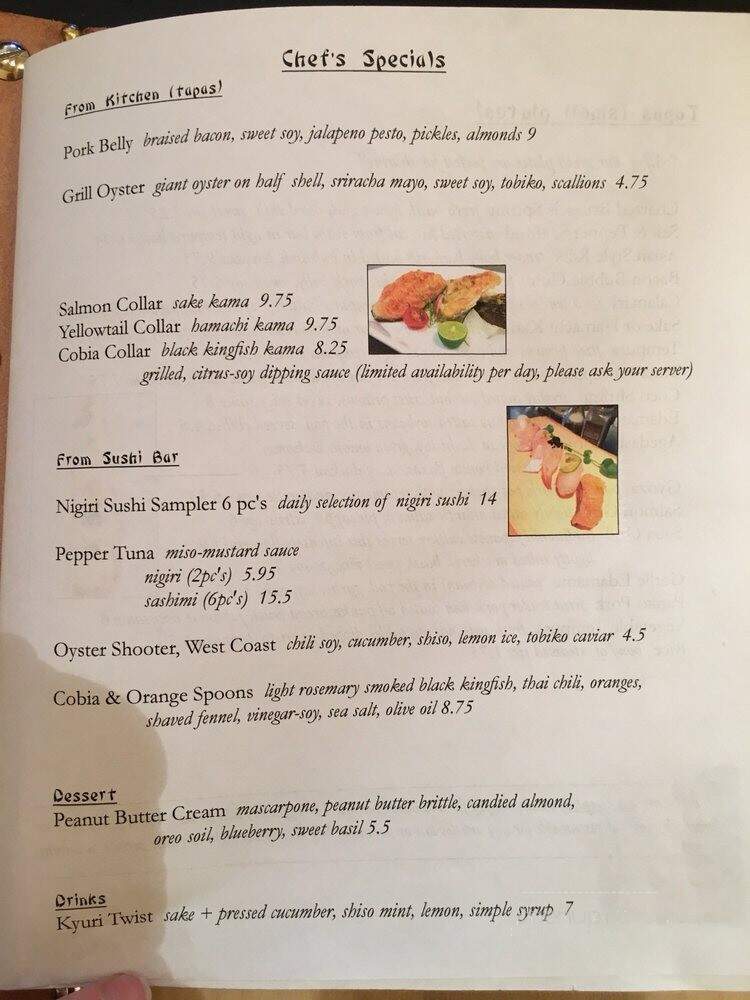Tona - Ogden, UT menu_pic