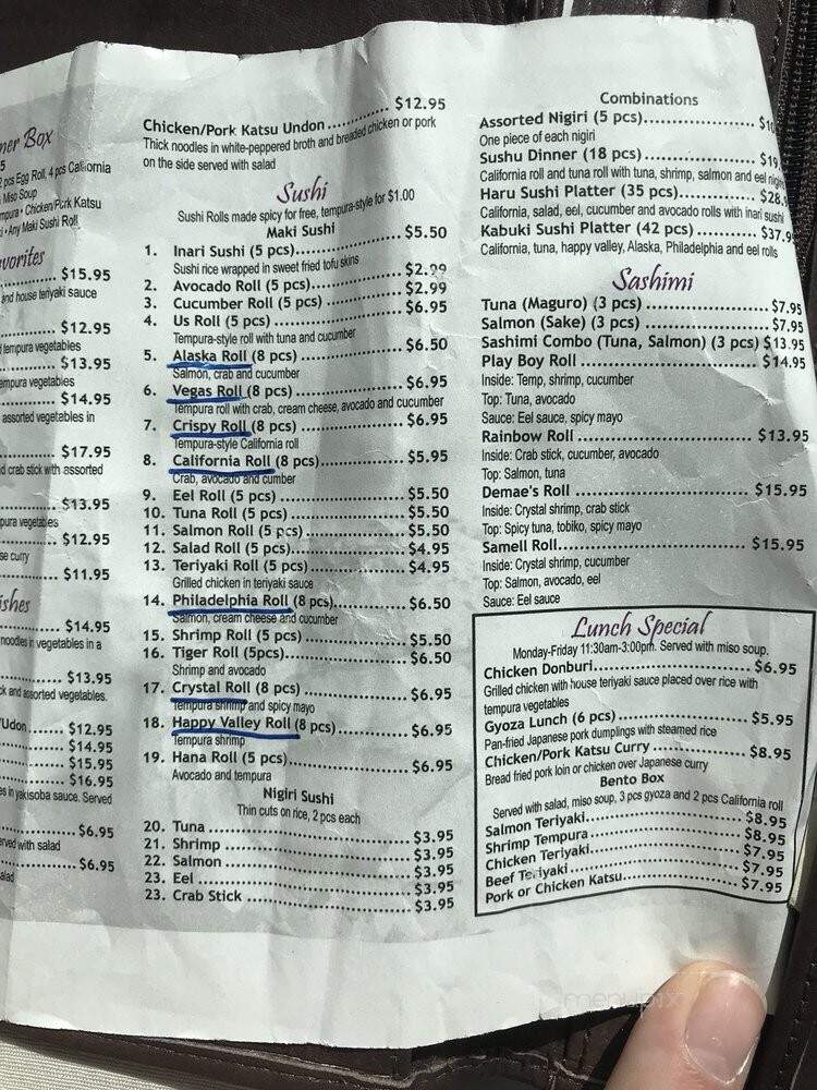 De Mae Japanese Restaurant - Provo, UT menu_pic