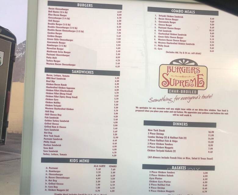 Burgers Supreme - Provo, UT menu_pic