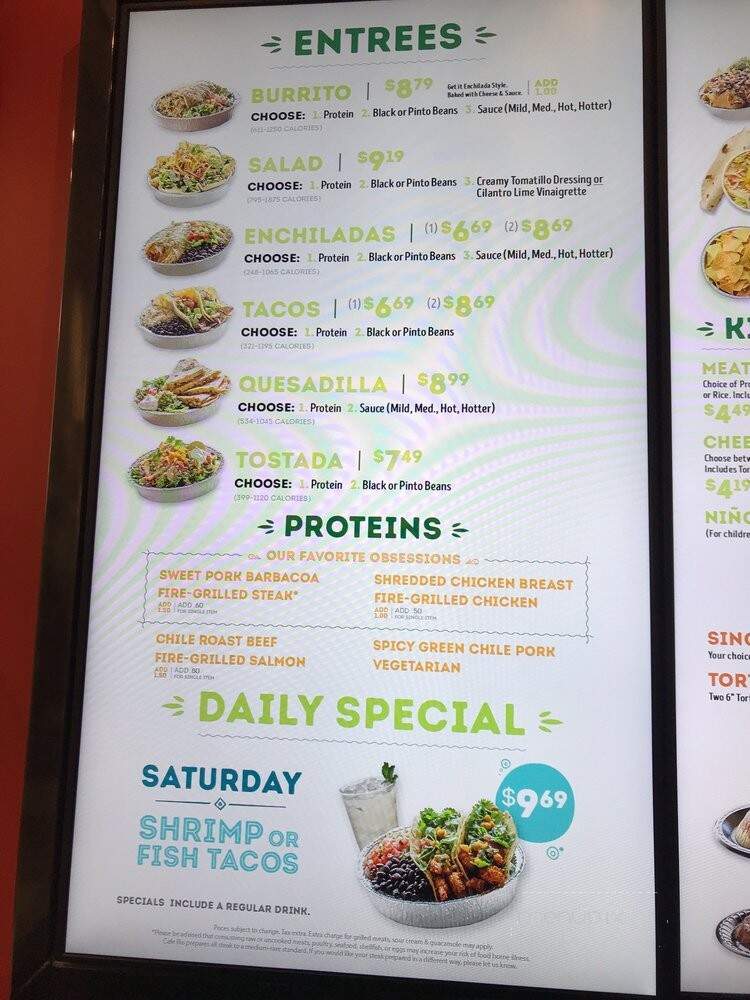 Cafe Rio - Provo, UT menu_pic