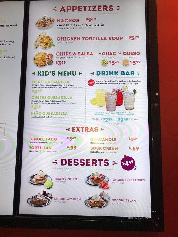 Cafe Rio - Provo, UT menu_pic