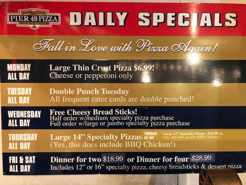 Pier 49 San Francisco Pizza - Provo, UT menu_pic