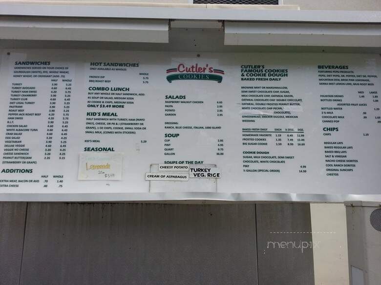 Cutler's Cookies - Bountiful, UT menu_pic