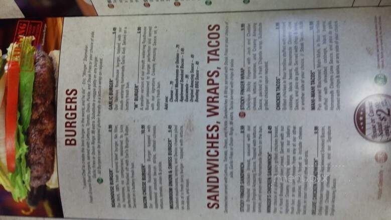Wingers - Kaysville, UT menu_pic