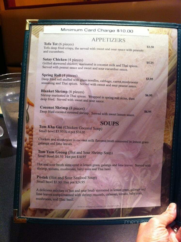 Mekong Cafe Thai Seafood - Midvale, UT menu_pic