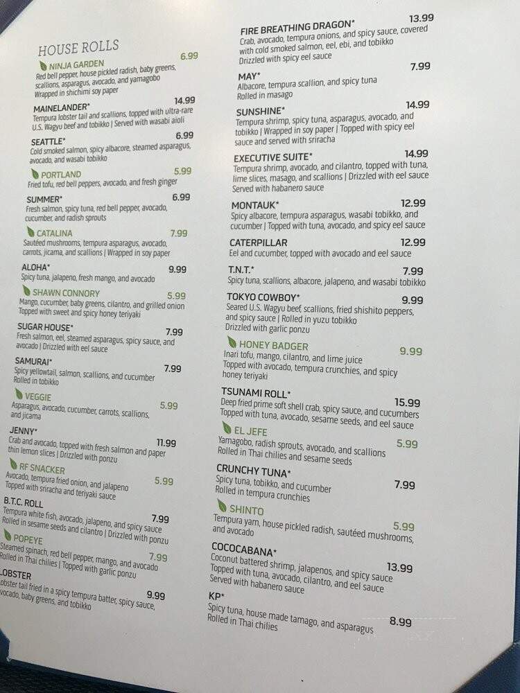 Tsunami Union Heights - Midvale, UT menu_pic
