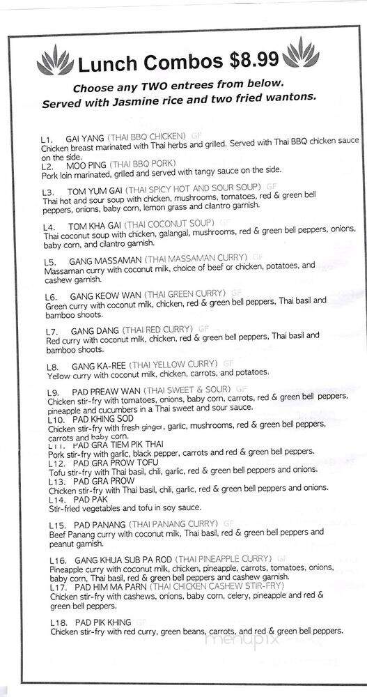 Simply Thai - Sandy, UT menu_pic