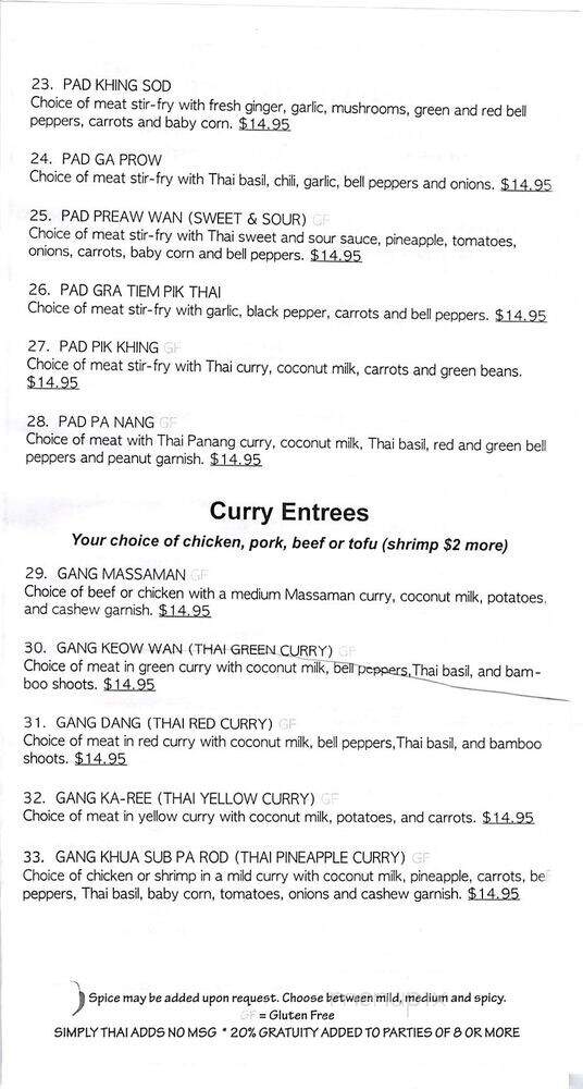 Simply Thai - Sandy, UT menu_pic