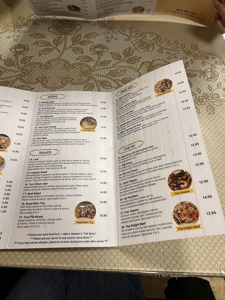 Thai Delight Cafe - West Jordan, UT menu_pic