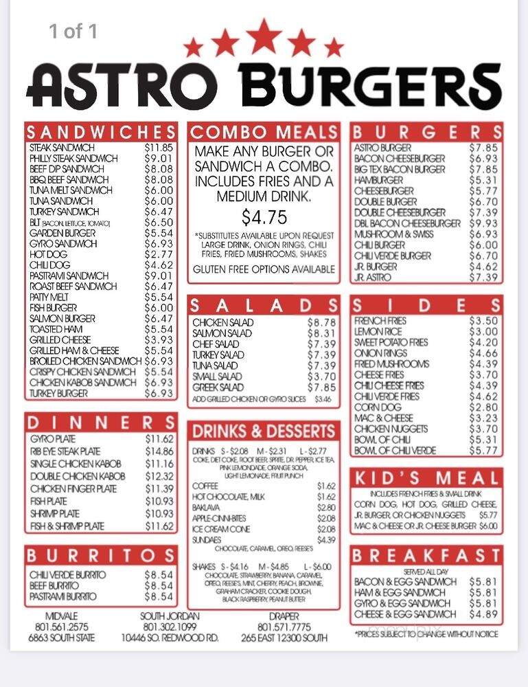 Astro Burger - South Jordan, UT