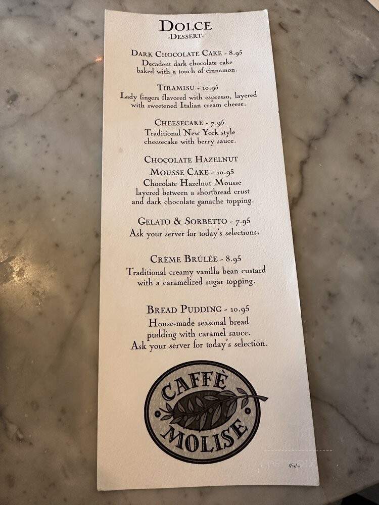 Caffe Mollse - Salt Lake City, UT menu_pic