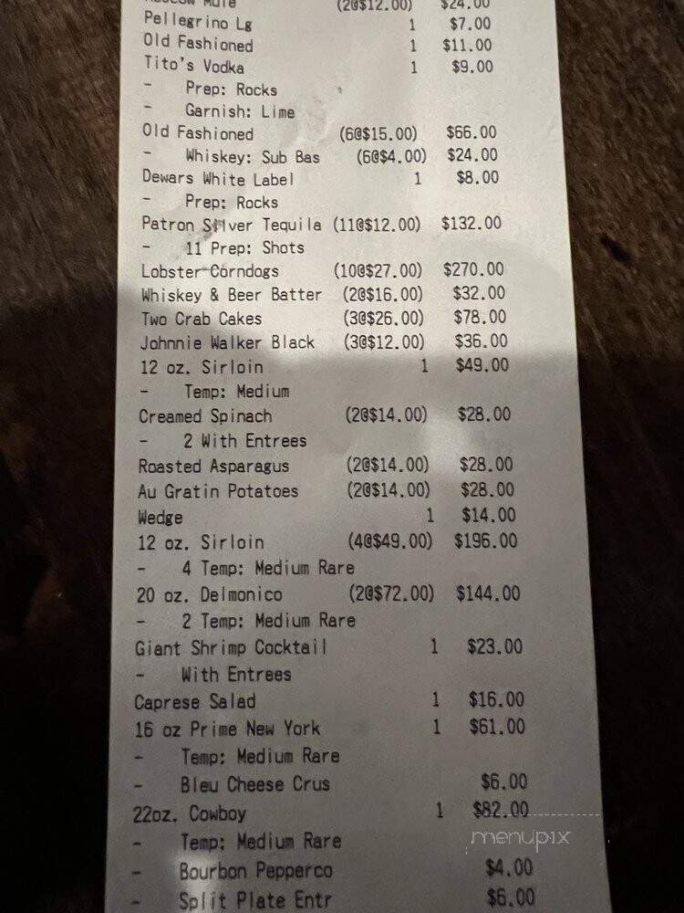 Christopher's Seafood & Steak - Salt Lake City, UT menu_pic
