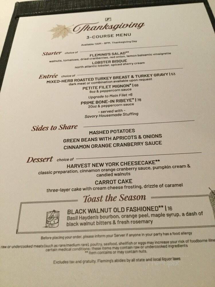 Fleming's Prime Steakhouse - Salt Lake City, UT menu_pic