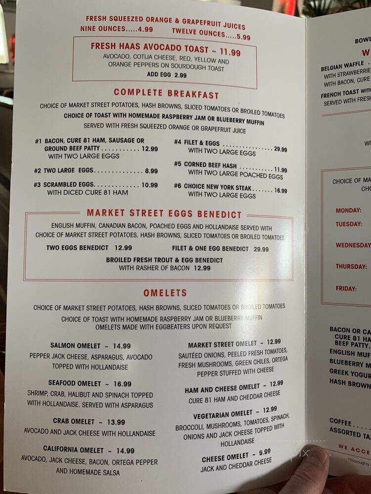 Market Street Grill Downtown - Salt Lake City, UT menu_pic