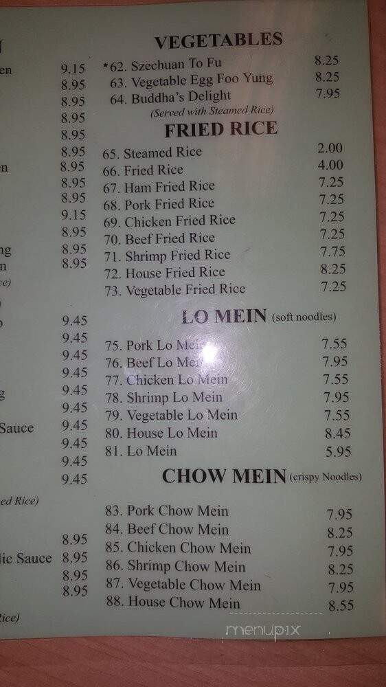 China Village - Salt Lake City, UT menu_pic