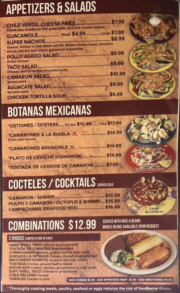 La Hacienda - Salt Lake City, UT menu_pic