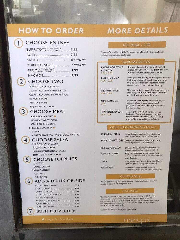 Barbacoa - Salt Lake City, UT menu_pic