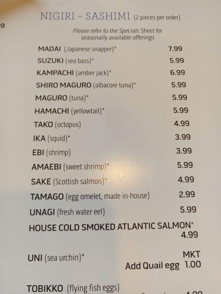 Tsunami Restaurant & Sushi Bar - Salt Lake City, UT menu_pic