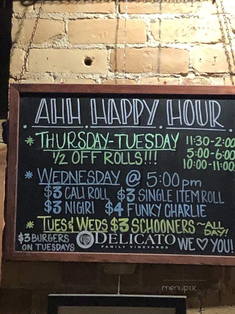 Ahh Sushi - Salt Lake City, UT menu_pic