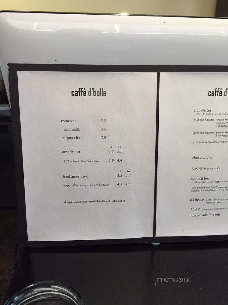 Caffe Dbolla - Salt Lake City, UT menu_pic