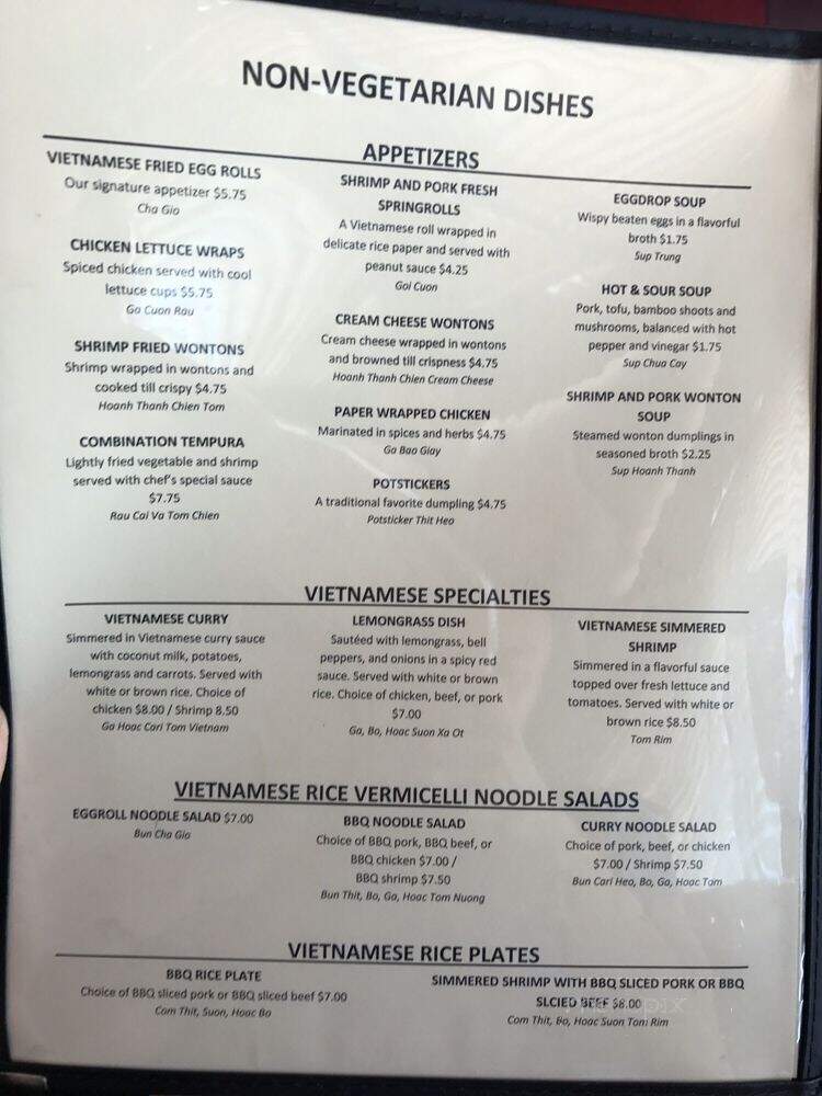 Shanghai Cafe - Salt Lake City, UT menu_pic