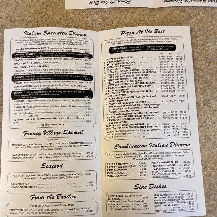 Italian Village - Holladay, UT menu_pic