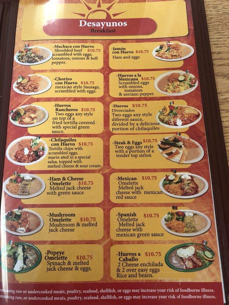 La Macarena - Salt Lake City, UT menu_pic