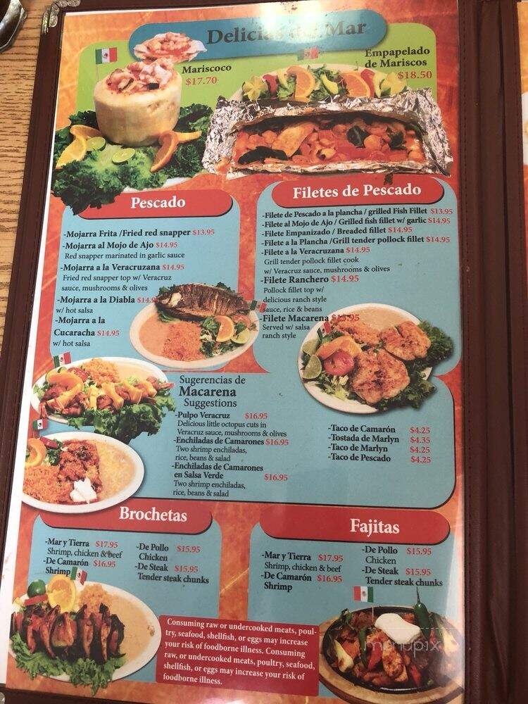 La Macarena - Salt Lake City, UT menu_pic