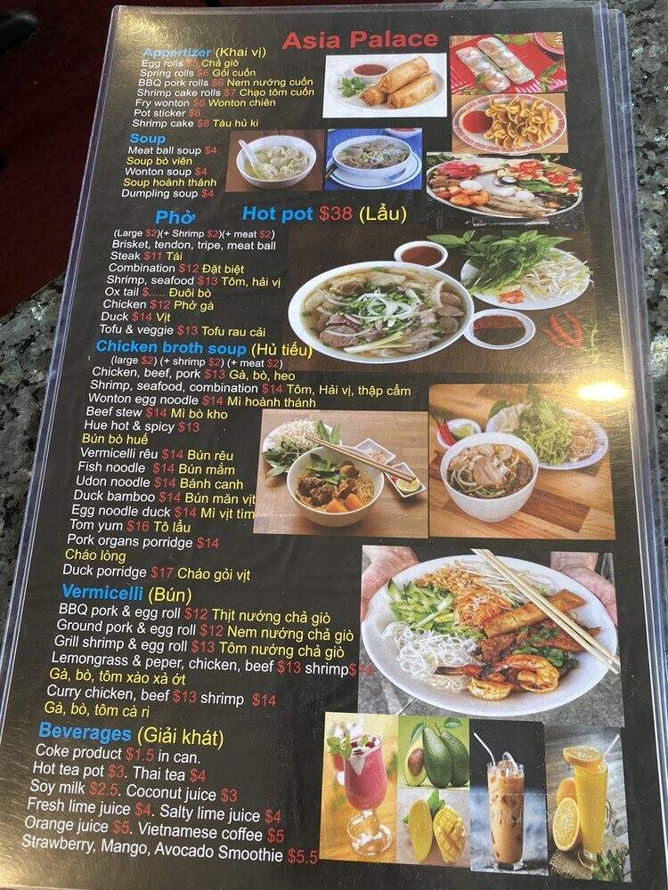 Asia Palace - Salt Lake City, UT menu_pic