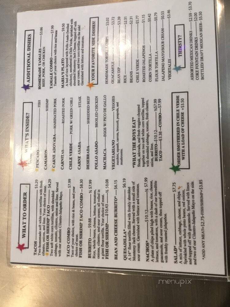 Lone Star Taqueria - Salt Lake City, UT menu_pic