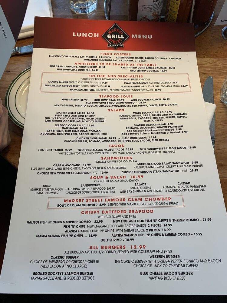 Market Street Grill Cottonwood - Salt Lake City, UT menu_pic