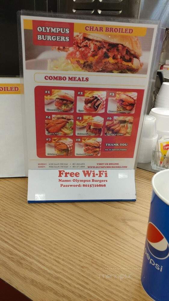 Olympus Burger - Salt Lake City, UT menu_pic