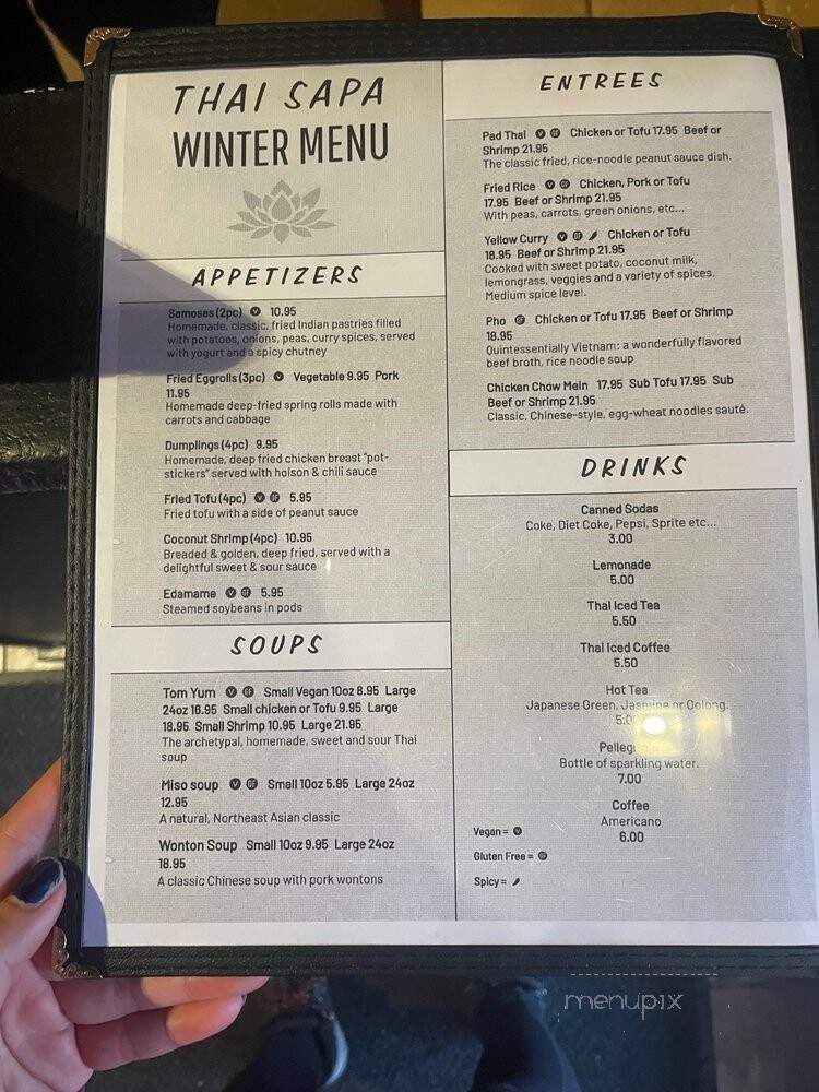 Thai Sapa - Springdale, UT menu_pic