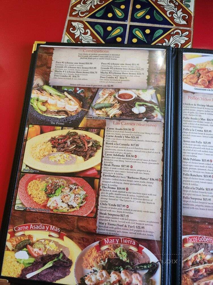 Don Pedro Family Mexican Rest - St George, UT menu_pic