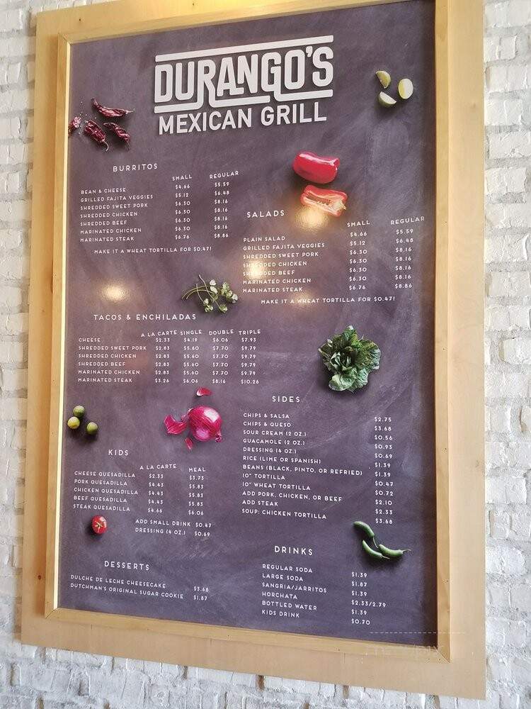 Durango's Mexican Grill - St George, UT menu_pic
