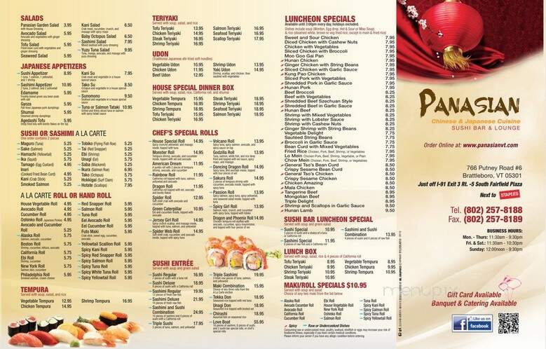 Pamsiam - Brattleboro, VT menu_pic