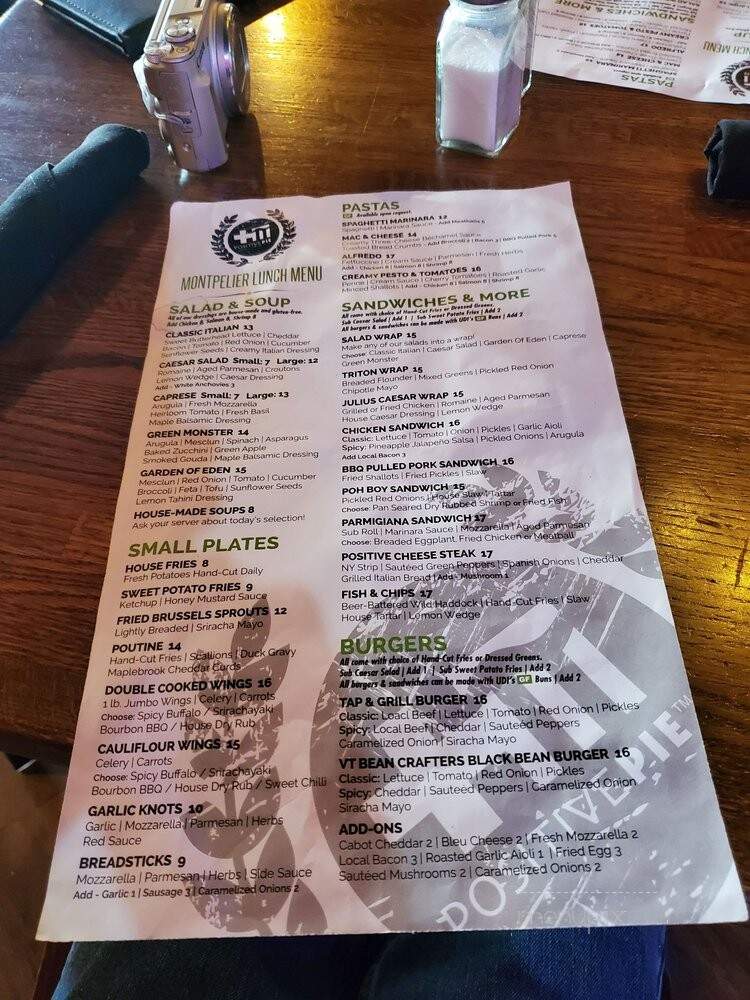 Positive Pie 2 - Montpelier, VT menu_pic