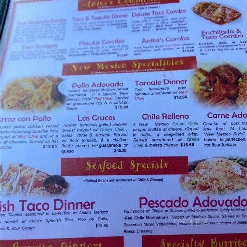 Anita's New Mexico Style - Herndon, VA menu_pic