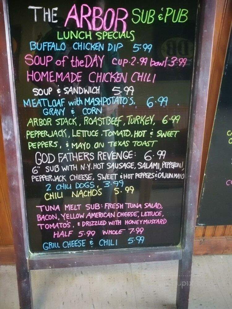 Arbor Sub & Pub - Chesapeake, VA menu_pic