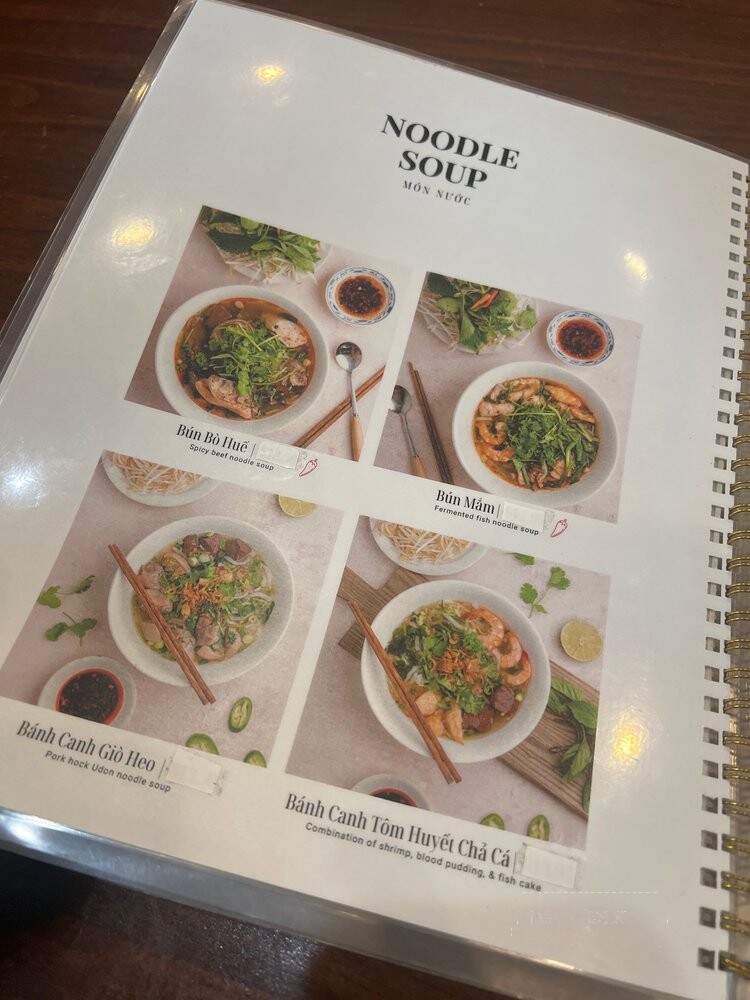 Banhycuon Thang Long - Falls Church, VA menu_pic