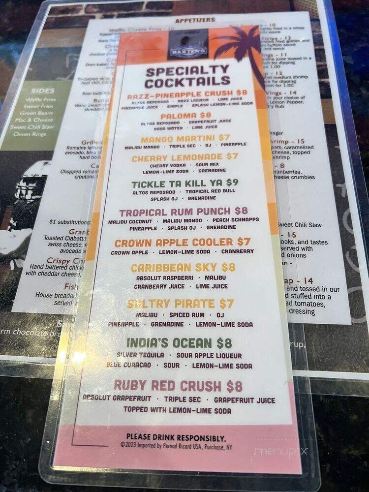 Baxter's - Norfolk, VA menu_pic