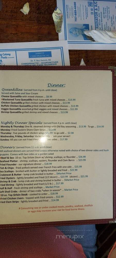 Beach Pub - Virginia Beach, VA menu_pic