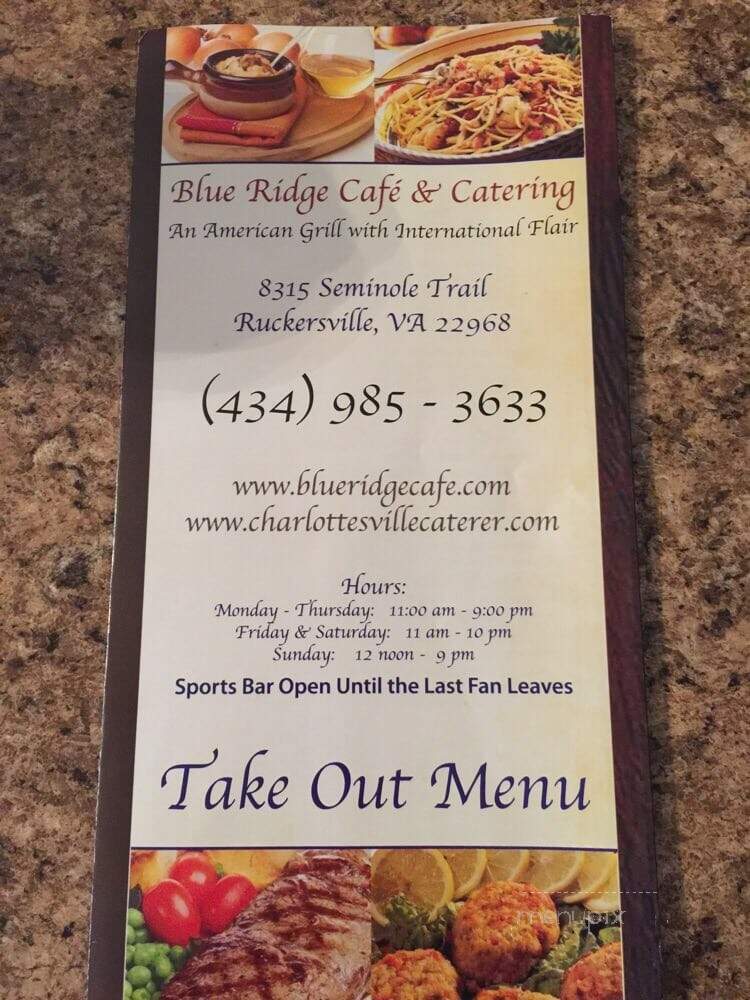Blue Ridge Cafe Co - Ruckersville, VA