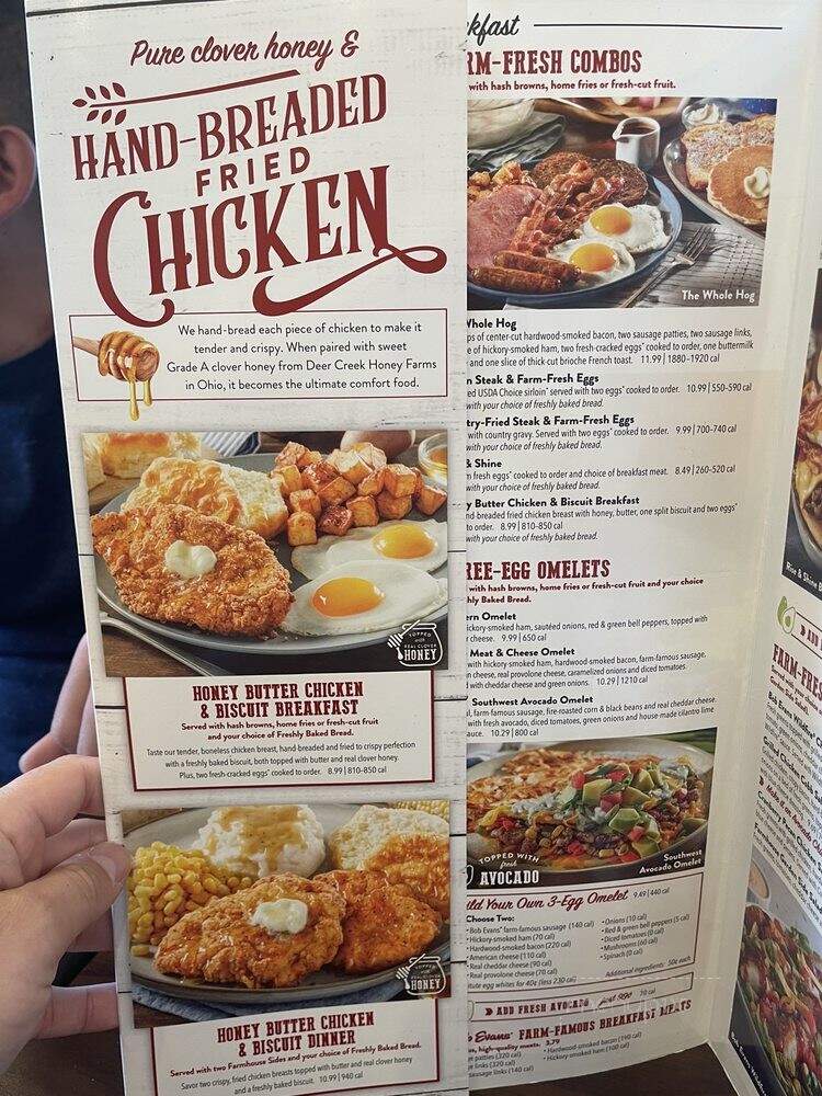Bob Evans Restaurant - Stafford, VA menu_pic