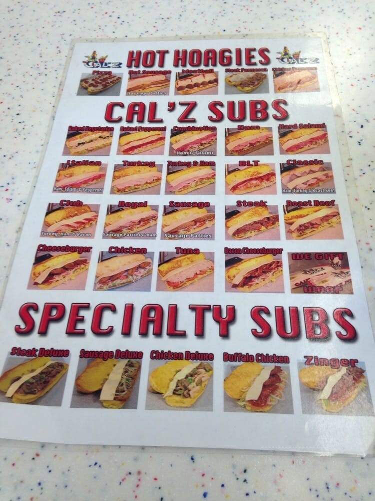 Cal'z Pizza - Norfolk, VA menu_pic