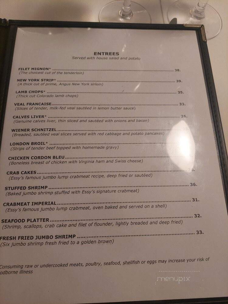 Carriage House - Arlington, VA menu_pic
