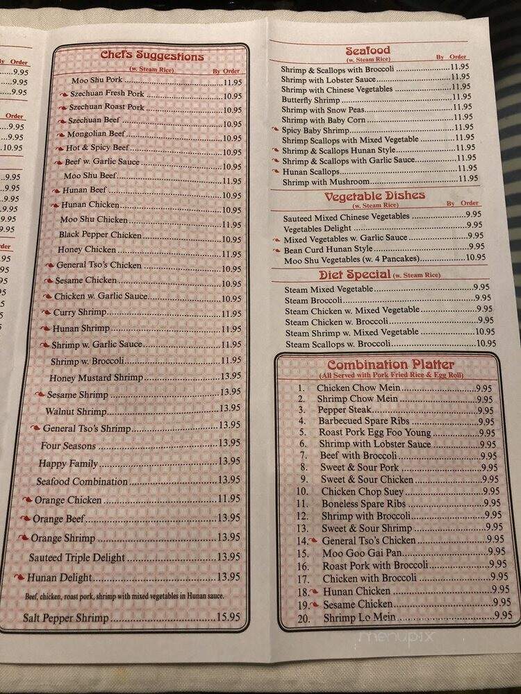 China Inn Restaurant - Warsaw, VA menu_pic