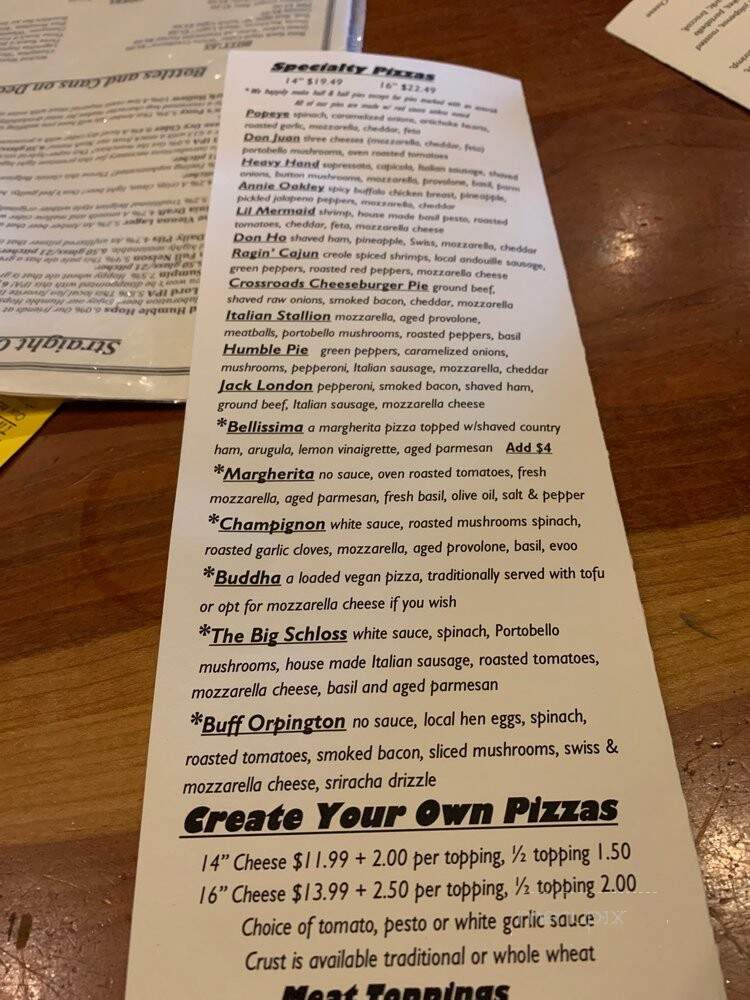 Doctor Ho's Humble Pie - North Garden, VA menu_pic