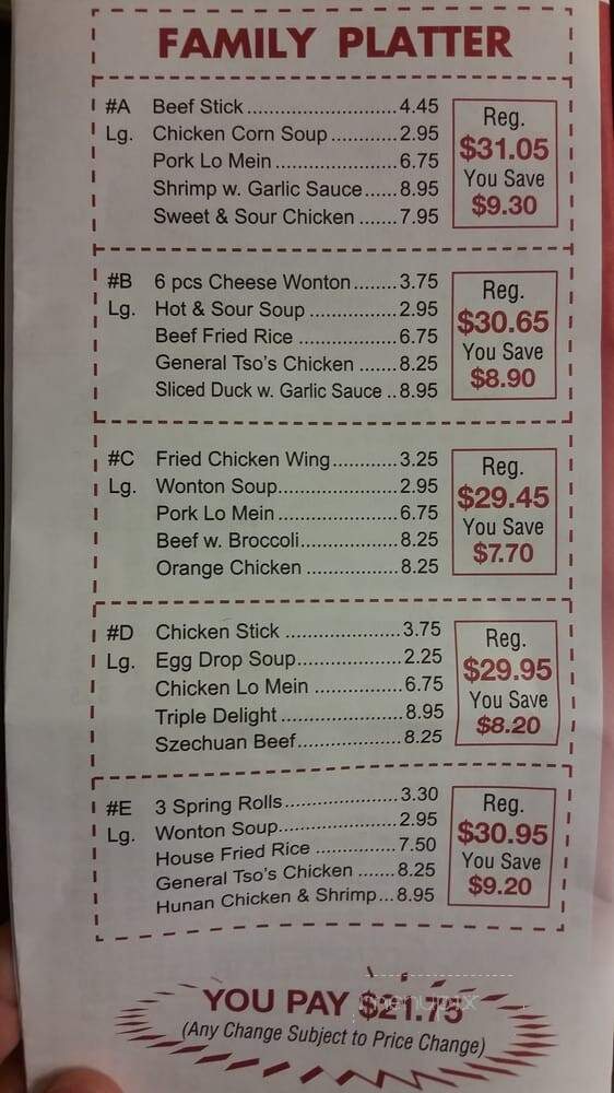 Eat Rice - Richmond, VA menu_pic